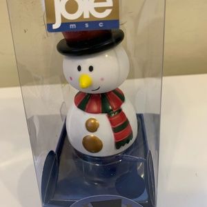 Christmas Wine Bobble Topper Snowman
